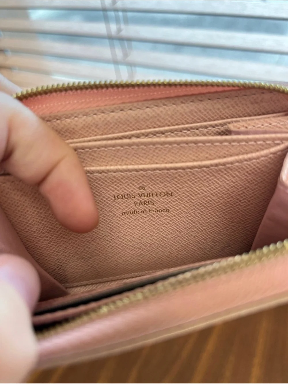 Louis Vuitton Damier Azur zippy coin purse Ballerina